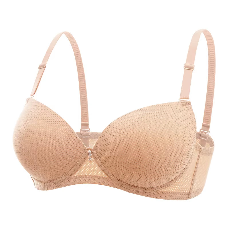 Size 34-38 Ready Stock Smooth Cup Solid Color Push up Women Breast Bra with All Colors