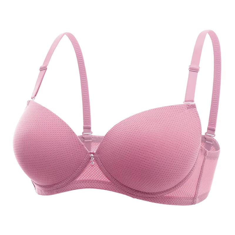 Size 34-38 Ready Stock Smooth Cup Solid Color Push up Women Breast Bra with All Colors
