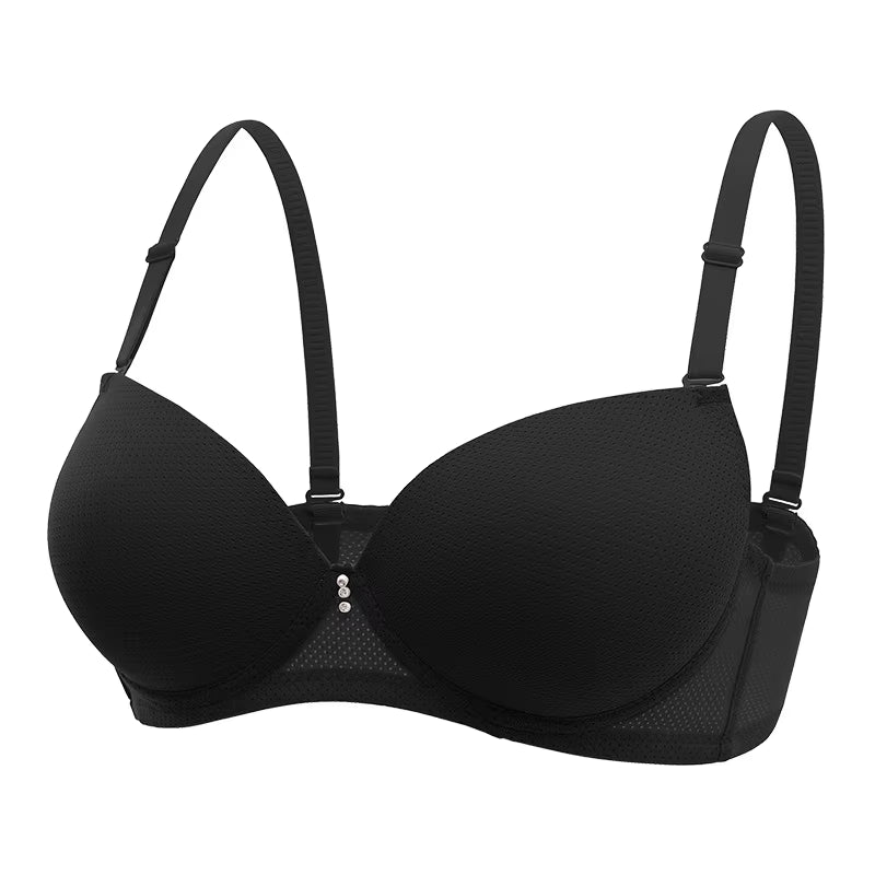 Size 34-38 Ready Stock Smooth Cup Solid Color Push up Women Breast Bra with All Colors