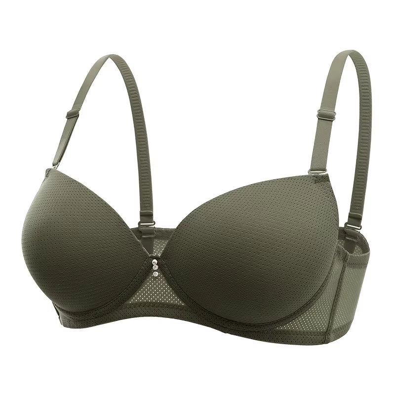 Size 34-38 Ready Stock Smooth Cup Solid Color Push up Women Breast Bra with All Colors